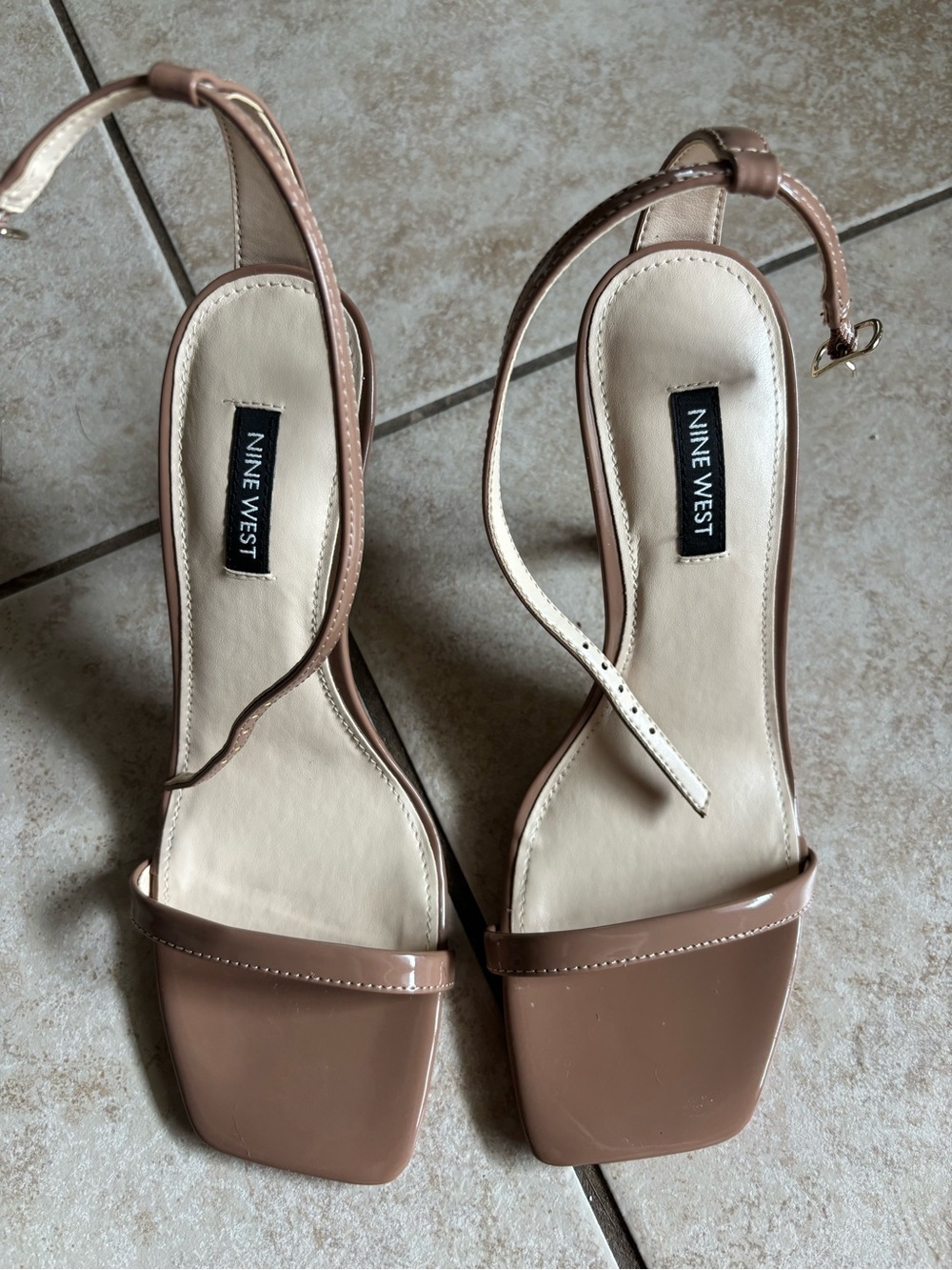 Nine West Women's Nude Heeled Sandals